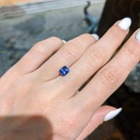 1.24 Ct. Blue Sapphire from Ceylon (Sri Lanka) Life Style