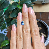 1.34 Ct. Blue Sapphire from Ceylon (Sri Lanka) Life Style
