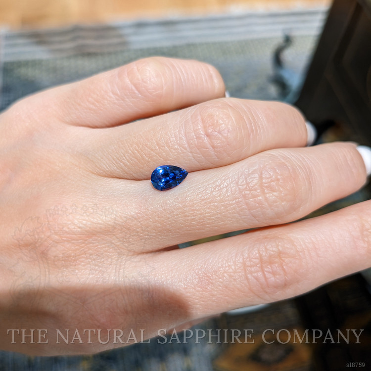 1.24 Ct. Blue Sapphire from Ceylon (Sri Lanka)