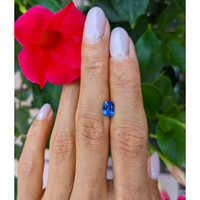 1.11 Ct. Blue Sapphire from Ceylon (Sri Lanka) Life Style