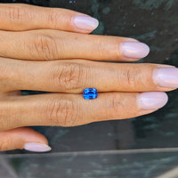 1.11 Ct. Blue Sapphire from Ceylon (Sri Lanka) Life Style