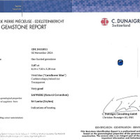3.07 Ct. Blue Sapphire from Ceylon (Sri Lanka) Scan Report