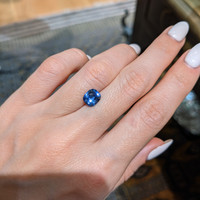 1.87 Ct. Blue Sapphire from Ceylon (Sri Lanka) Life Style