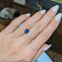 1.62 Ct. Blue Sapphire from Ceylon (Sri Lanka) Life Style