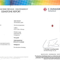 1.18 Ct. Sapphire from Ceylon (Sri Lanka) Scan Report
