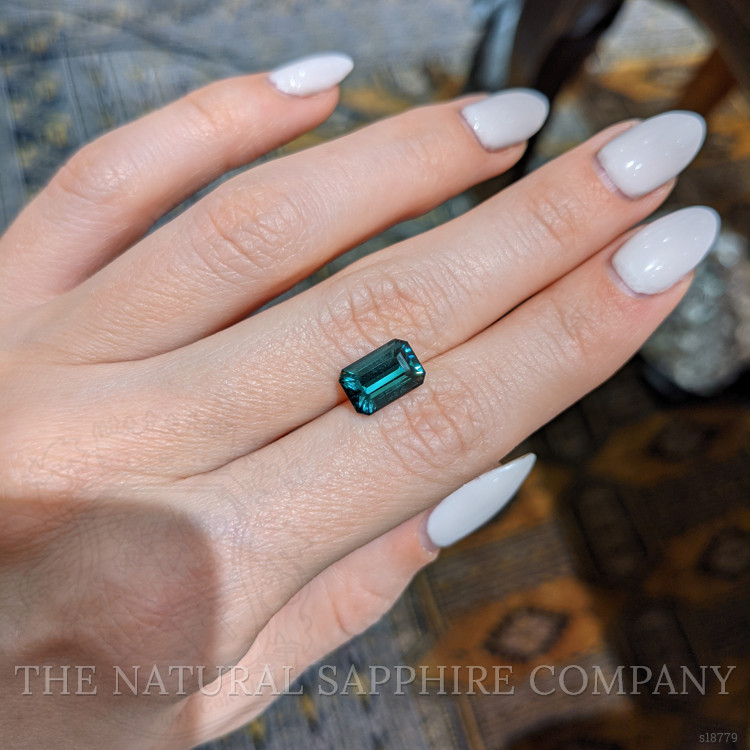 3.51 Ct. Greenish Blue Sapphire from Ceylon (Sri Lanka)