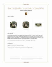 4.00 Ct. Yellowish Brown Sapphire from Ceylon (Sri Lanka) Appraisal