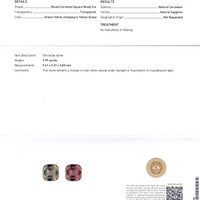 4.00 Ct. Color Change Sapphire from Ceylon (Sri Lanka) Scan Report