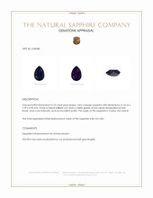 3.10 Ct. Color Change Sapphire from Ceylon (Sri Lanka) Appraisal