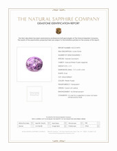 2.15 Ct. Pinkish Purple Sapphire from Ceylon (Sri Lanka) Scan Report
