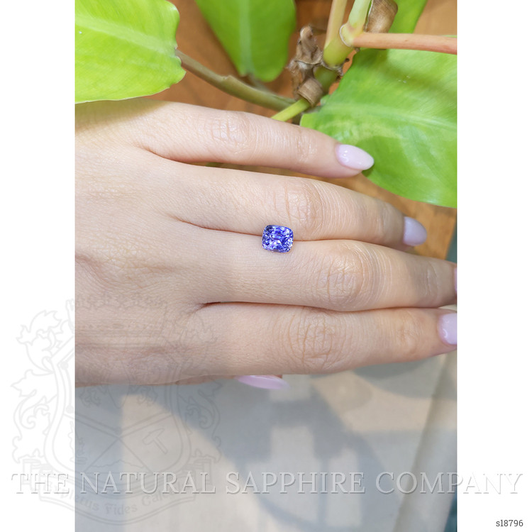 2.10 Ct. Purplish Blue Sapphire from Ceylon (Sri Lanka)