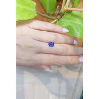 2.10 Ct. Purplish Blue Sapphire from Ceylon (Sri Lanka) Life Style