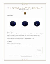 5.72 Ct. Blue Cabochon Sapphire from Ceylon (Sri Lanka) Appraisal