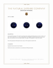 5.72 Ct. Blue Cabochon Sapphire from Ceylon (Sri Lanka) Appraisal