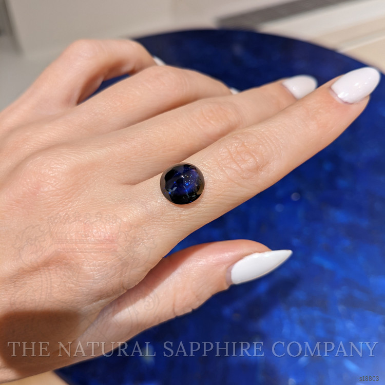 5.72 Ct. Blue Cabochon Sapphire from Ceylon (Sri Lanka)
