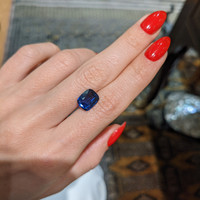 3.52 Ct. Blue Sapphire from Burma (Myanmar) Life Style