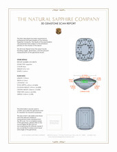 3.52 Ct. Blue Sapphire from Burma (Myanmar) 3 D Scan Report