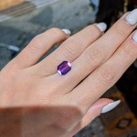 2.62 Ct. Purple Sapphire from Ceylon (Sri Lanka) Life Style