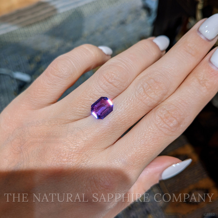 2.62 Ct. Purple Sapphire from Ceylon (Sri Lanka)
