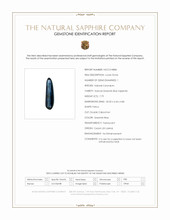 7.79 Ct. Greenish Blue Cabochon Sapphire from Ceylon (Sri Lanka) Scan Report