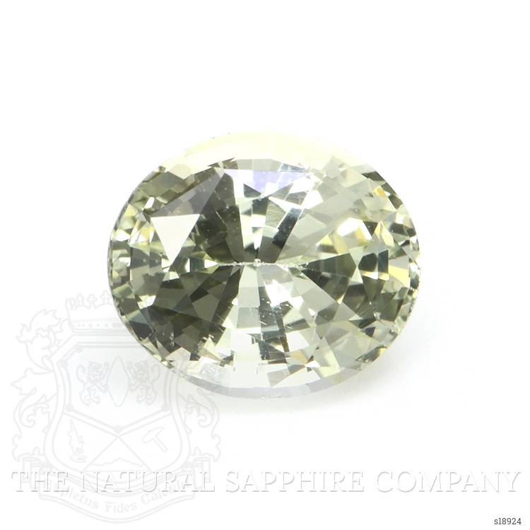 0.83 Ct. Yellowish Green Sapphire from Ceylon (Sri Lanka)