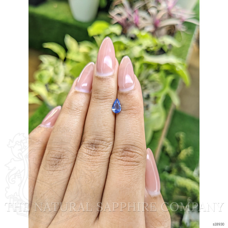 0.58 Ct. Blue Sapphire from Ceylon (Sri Lanka)