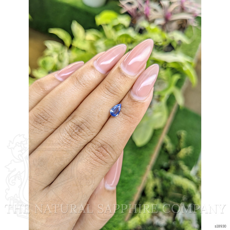 0.58 Ct. Blue Sapphire from Ceylon (Sri Lanka)