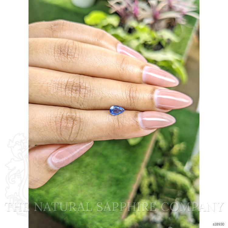 0.58 Ct. Blue Sapphire from Ceylon (Sri Lanka)