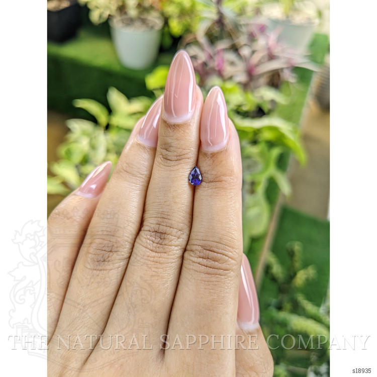 0.46 Ct. Purple Sapphire from Ceylon (Sri Lanka)
