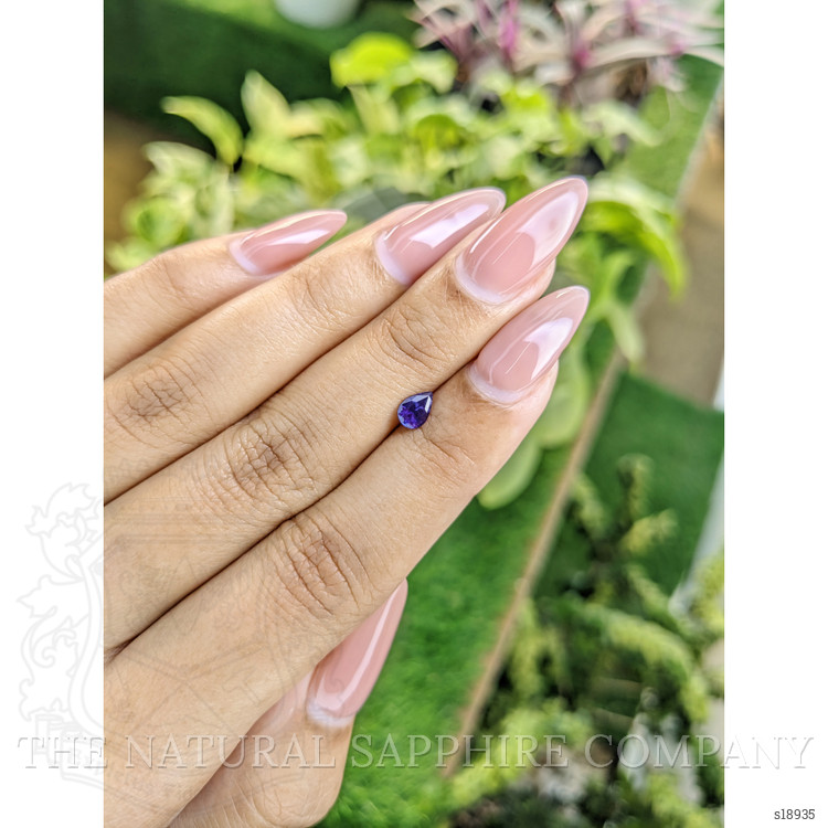 0.46 Ct. Purple Sapphire from Ceylon (Sri Lanka)