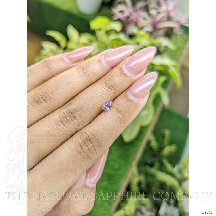 0.56 Ct. Purple Sapphire from Ceylon (Sri Lanka)