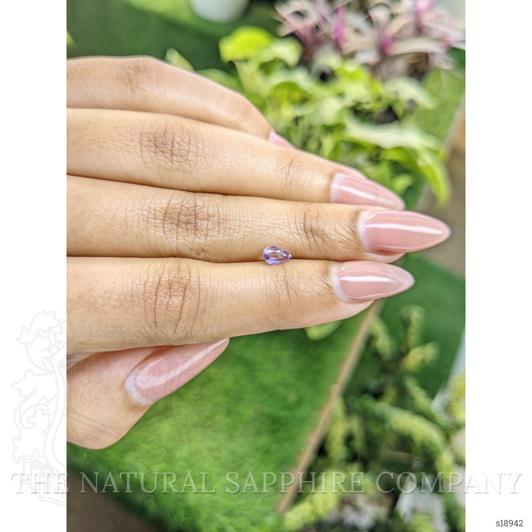 0.56 Ct. Purple Sapphire from Ceylon (Sri Lanka)
