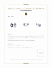 0.50 Ct. Violet Sapphire from Ceylon (Sri Lanka) Appraisal
