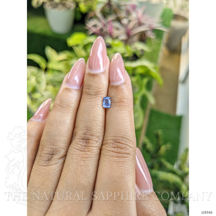 0.74 Ct. Blue Sapphire from Ceylon (Sri Lanka)
