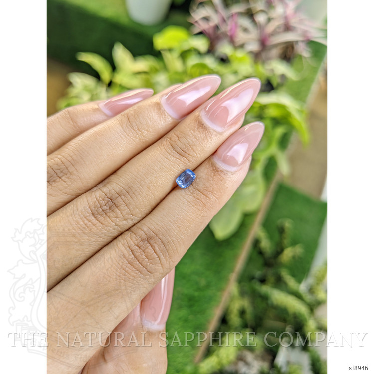 0.74 Ct. Blue Sapphire from Ceylon (Sri Lanka)