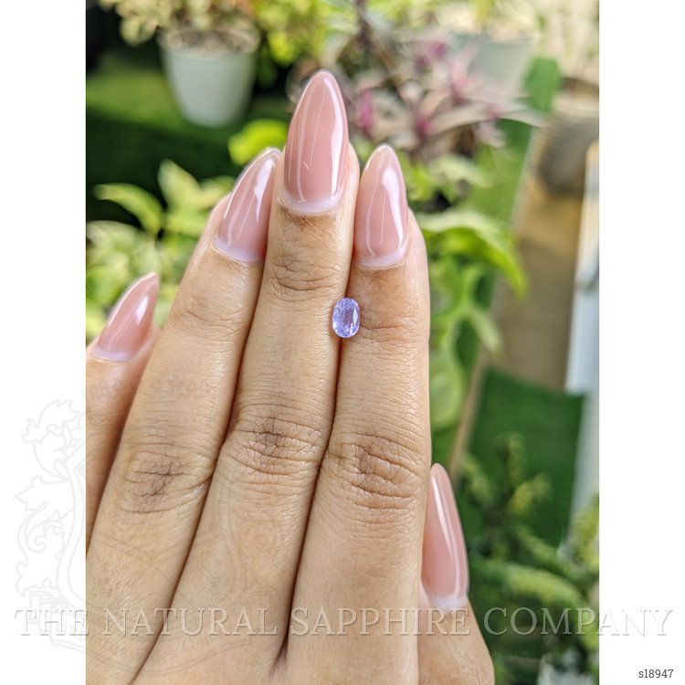 0.74 Ct. Pinkish Purple Sapphire from Ceylon (Sri Lanka)