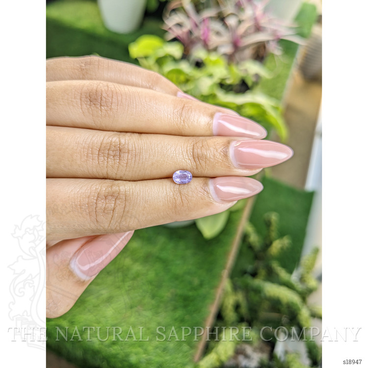 0.74 Ct. Pinkish Purple Sapphire from Ceylon (Sri Lanka)