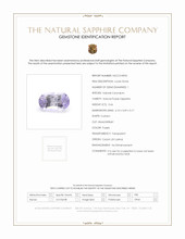 0.66 Ct. Purple Sapphire from Ceylon (Sri Lanka) Scan Report