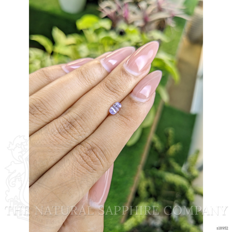 0.66 Ct. Purple Sapphire from Ceylon (Sri Lanka)