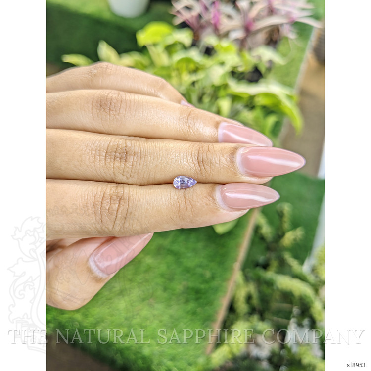 0.76 Ct. Purple Sapphire from Ceylon (Sri Lanka)