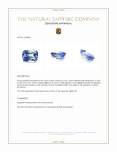 0.44 Ct. Bi Color / Parti Sapphire from Ceylon (Sri Lanka) Appraisal