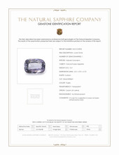 0.61 Ct. Sapphire from Ceylon (Sri Lanka) Scan Report