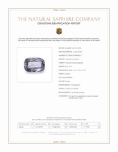 0.61 Ct. Purple Sapphire from Ceylon (Sri Lanka) Scan Report