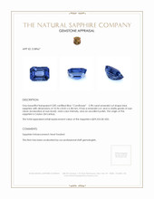 5.98 Ct. Sapphire from Ceylon (Sri Lanka) Appraisal