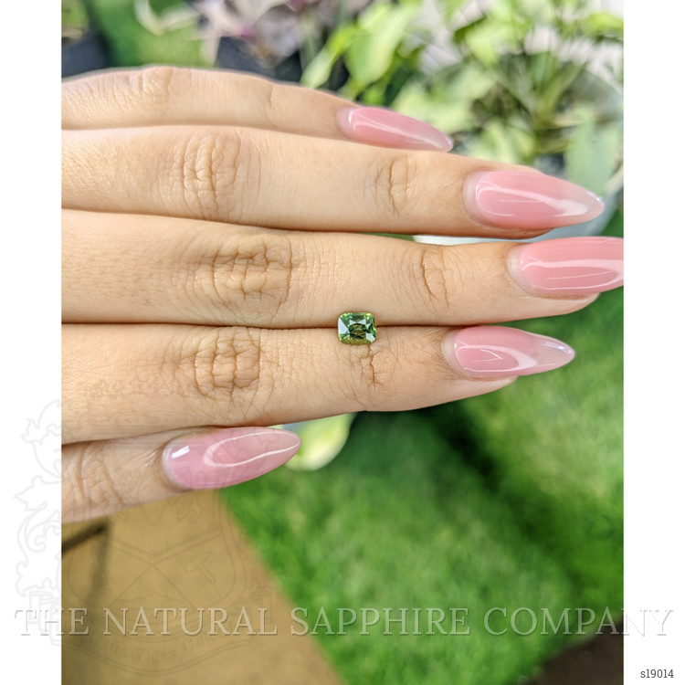 0.81 Ct. Yellowish Green Sapphire from Madagascar