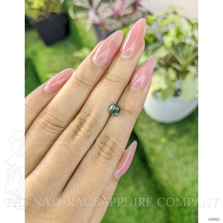 1.11 Ct. Bluish Green Sapphire from Madagascar