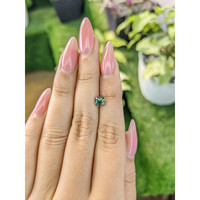 1.11 Ct. Bluish Green Sapphire from Madagascar Life Style