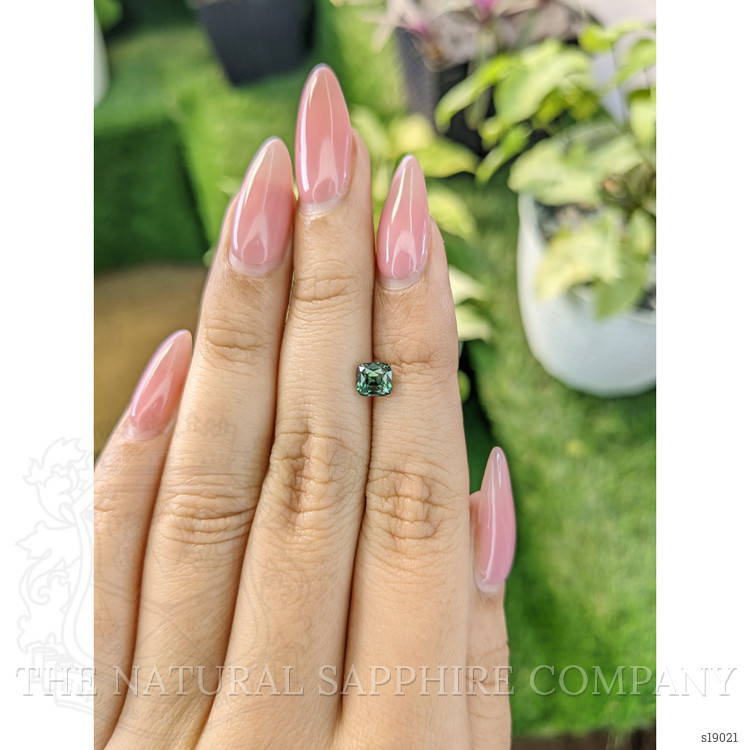 1.11 Ct. Bluish Green Sapphire from Madagascar