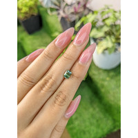 1.18 Ct. Green Sapphire from Madagascar Life Style