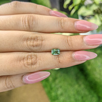 1.18 Ct. Green Sapphire from Madagascar Life Style